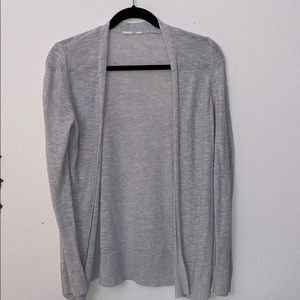 Cream/gray cardigan